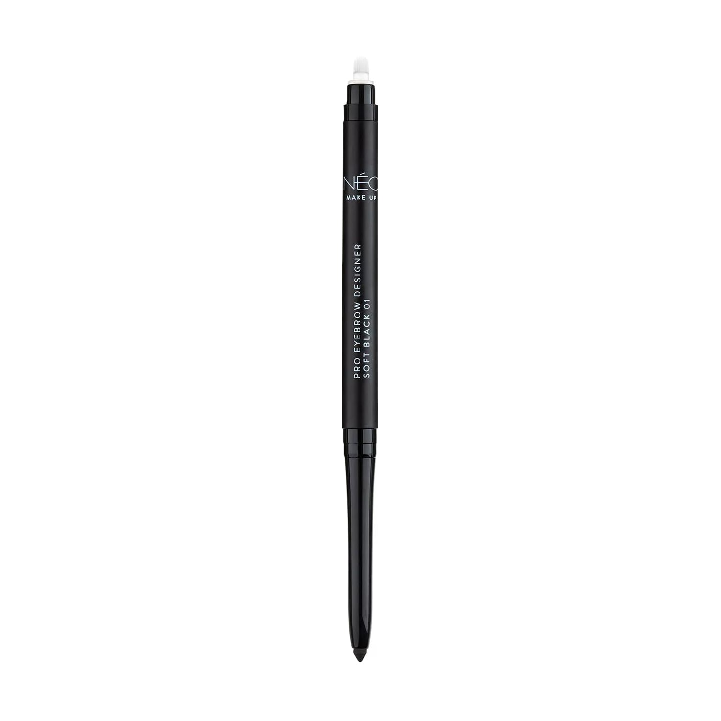 Олівець для брів NEO Make Up Pro Eyebrow Designer, 01 Soft Black, 0.3 г